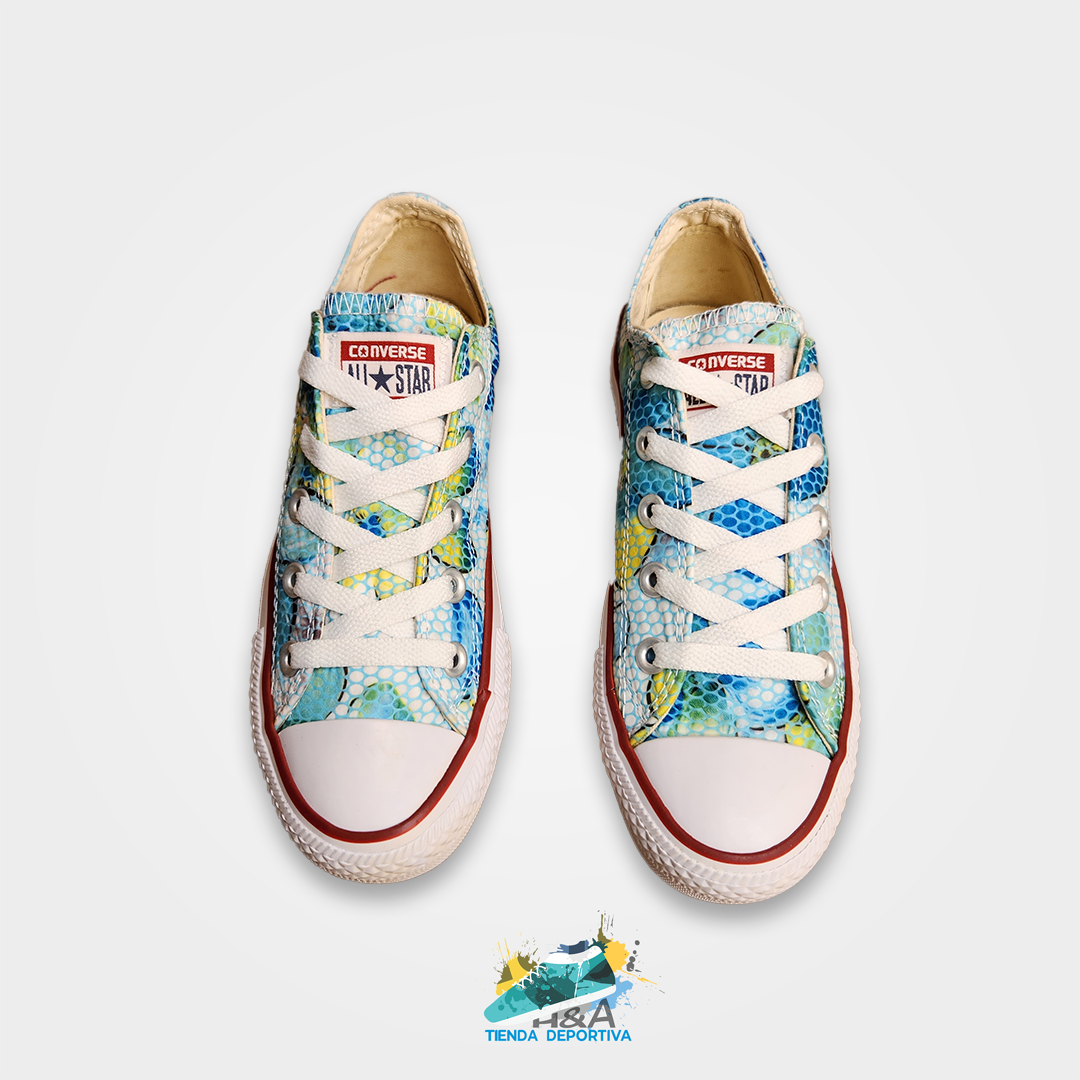 Converse Chuck Taylor Piel Víbora Azul