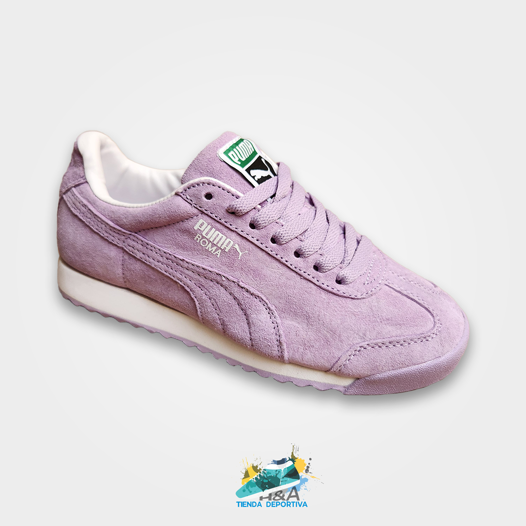 Puma roma de gamuza best sale