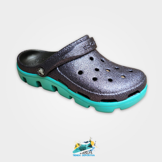 Crocs Tractor Negro Mirellado