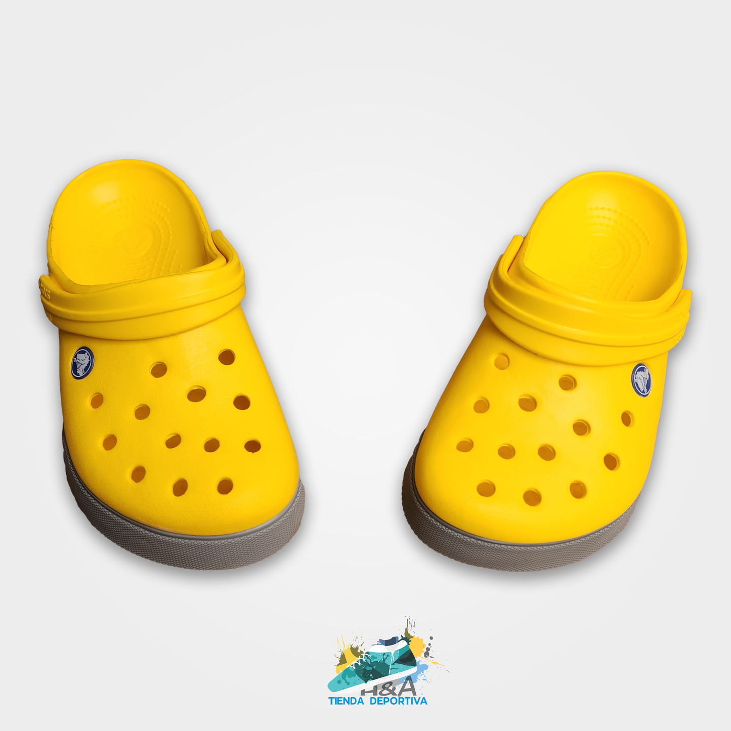 Crocs Clasicos Amarillo Suela de Goma