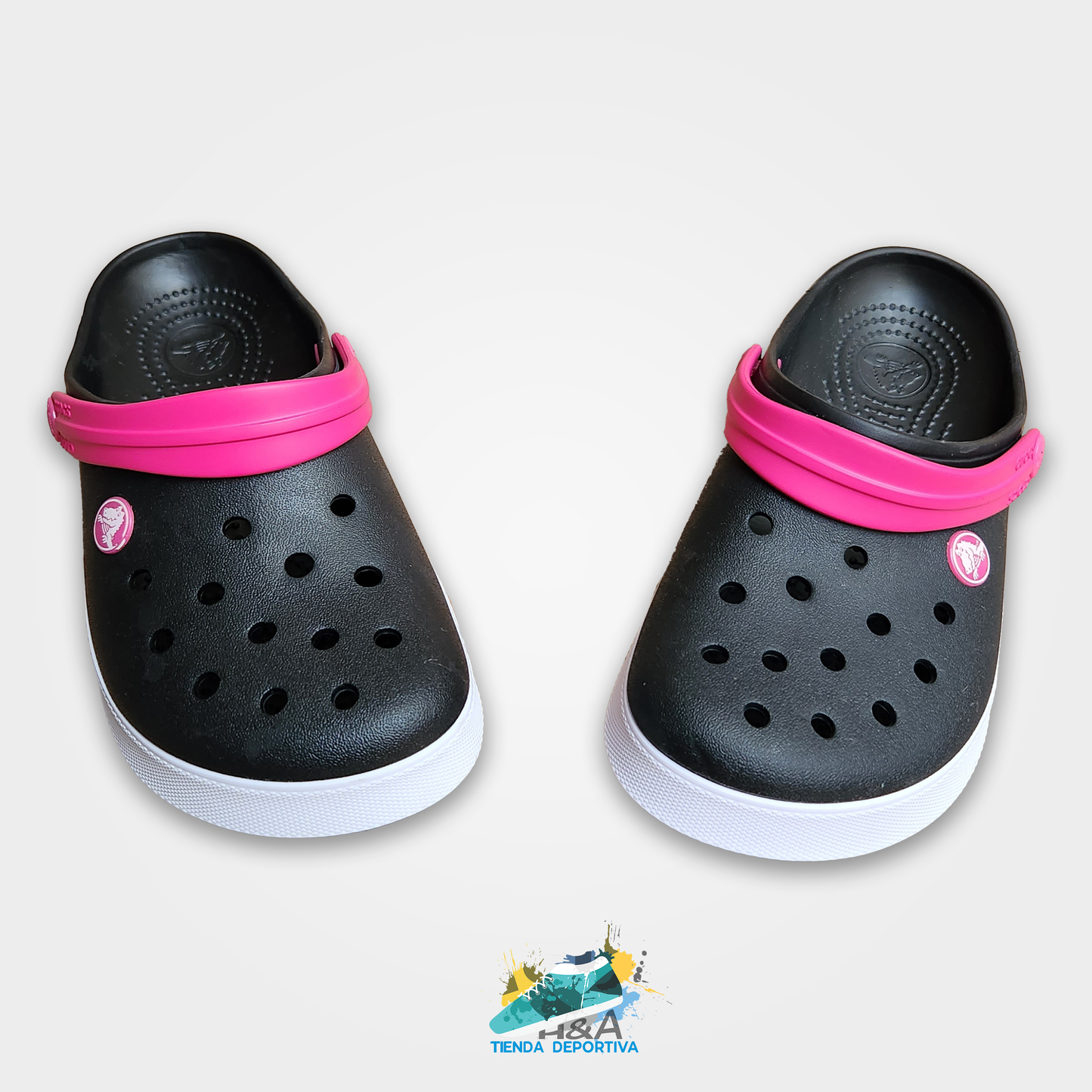 Crocs Clasicos Linea Rosada