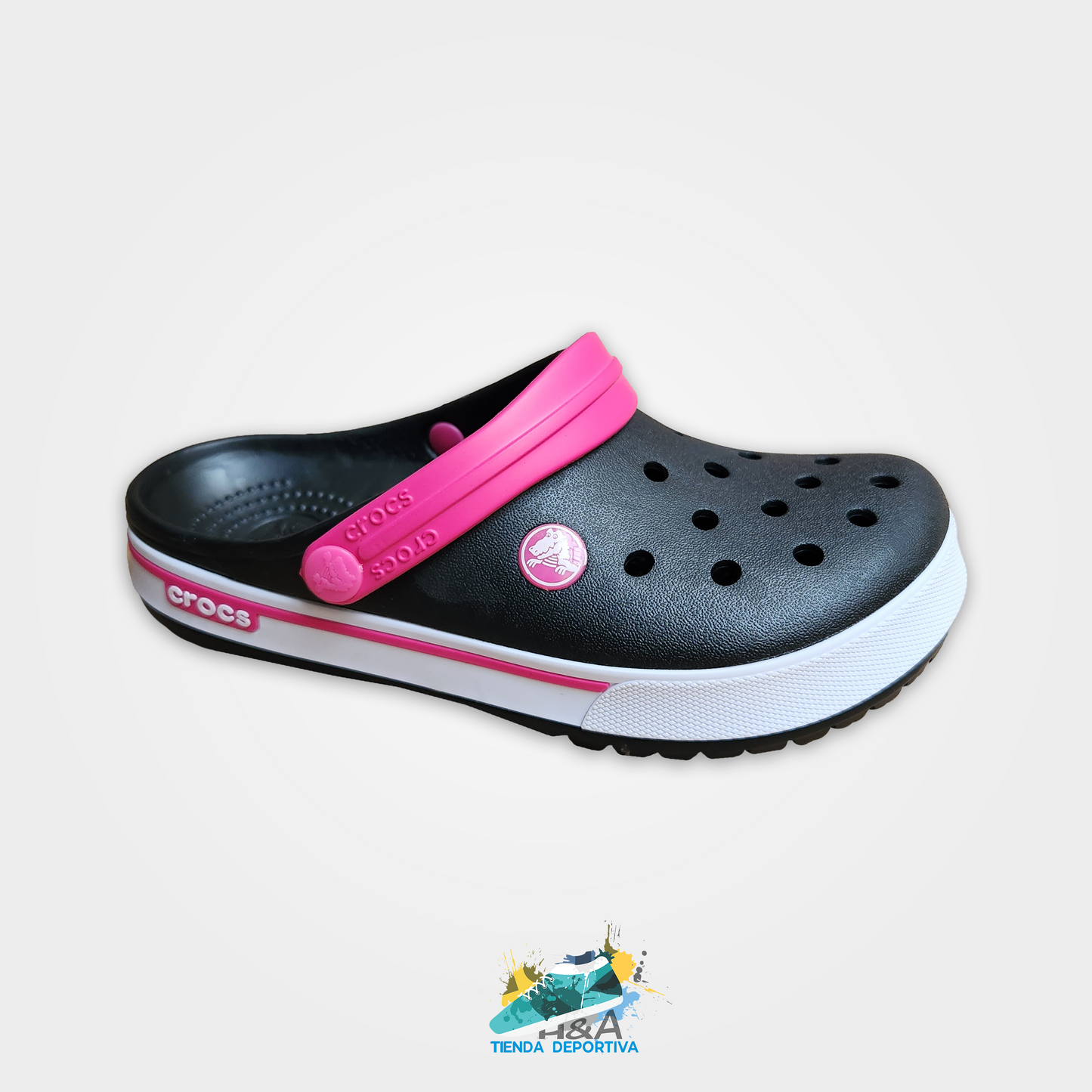 Crocs Clasicos Linea Rosada