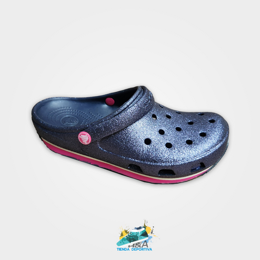 Crocs Retro Negro mirelladas