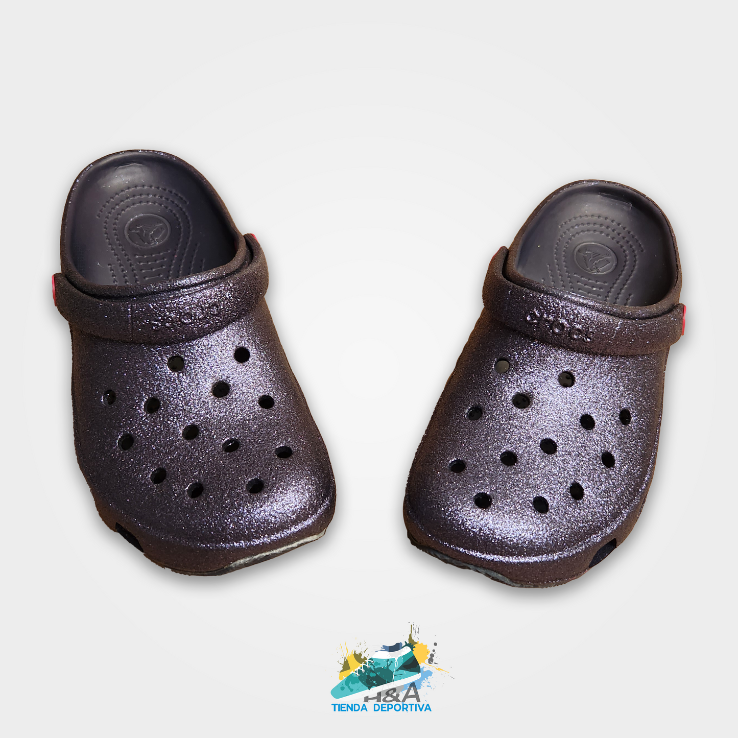 Crocs Retro Negro mirelladas