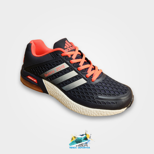 Adidas Perfomance  Galaxy Negro & Naranja Neon