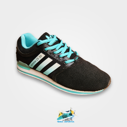 Adidas ZX 3D Perfomance Negro & azul Neon