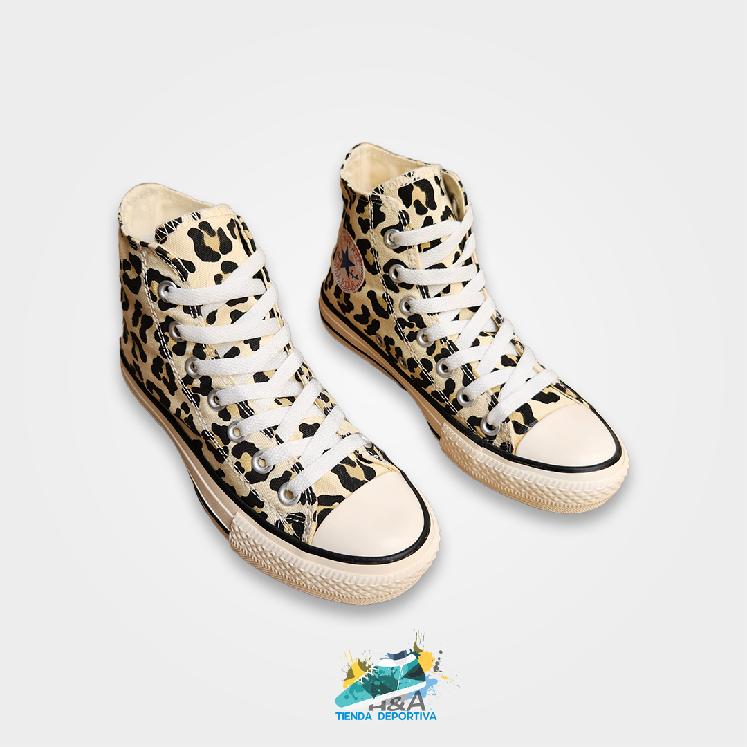 Converse All Star Animal Print Beige