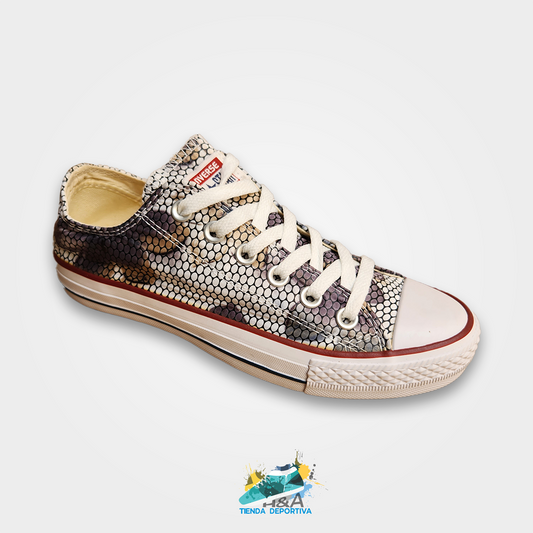 Converse Chuck Taylor Piel Víbora Gris