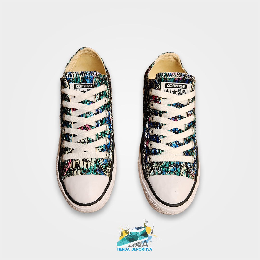 Converse Chuck Taylo Flores Estampados Multicolor Azul