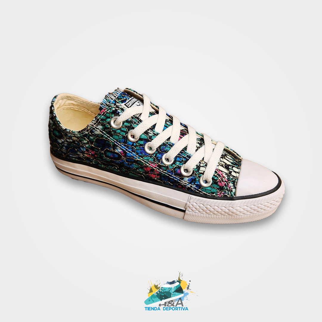 Converse Chuck Taylo Flores Estampados Multicolor Azul