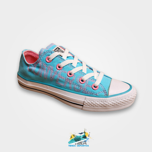 Converse Chuck Taylor Handpainted Azul y rosado