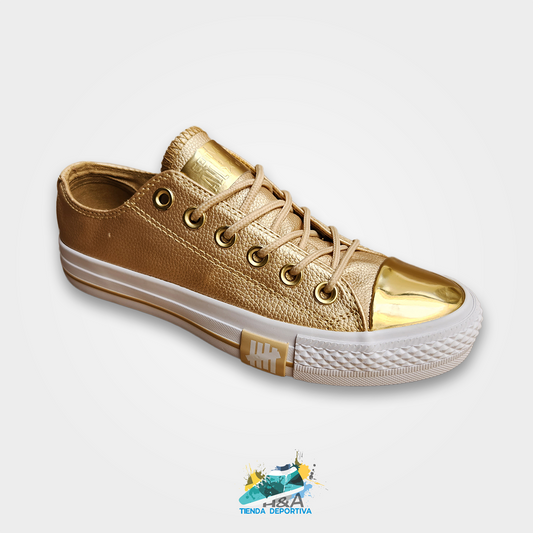 Converse Chuck Taylor Cuero Todo Dorado