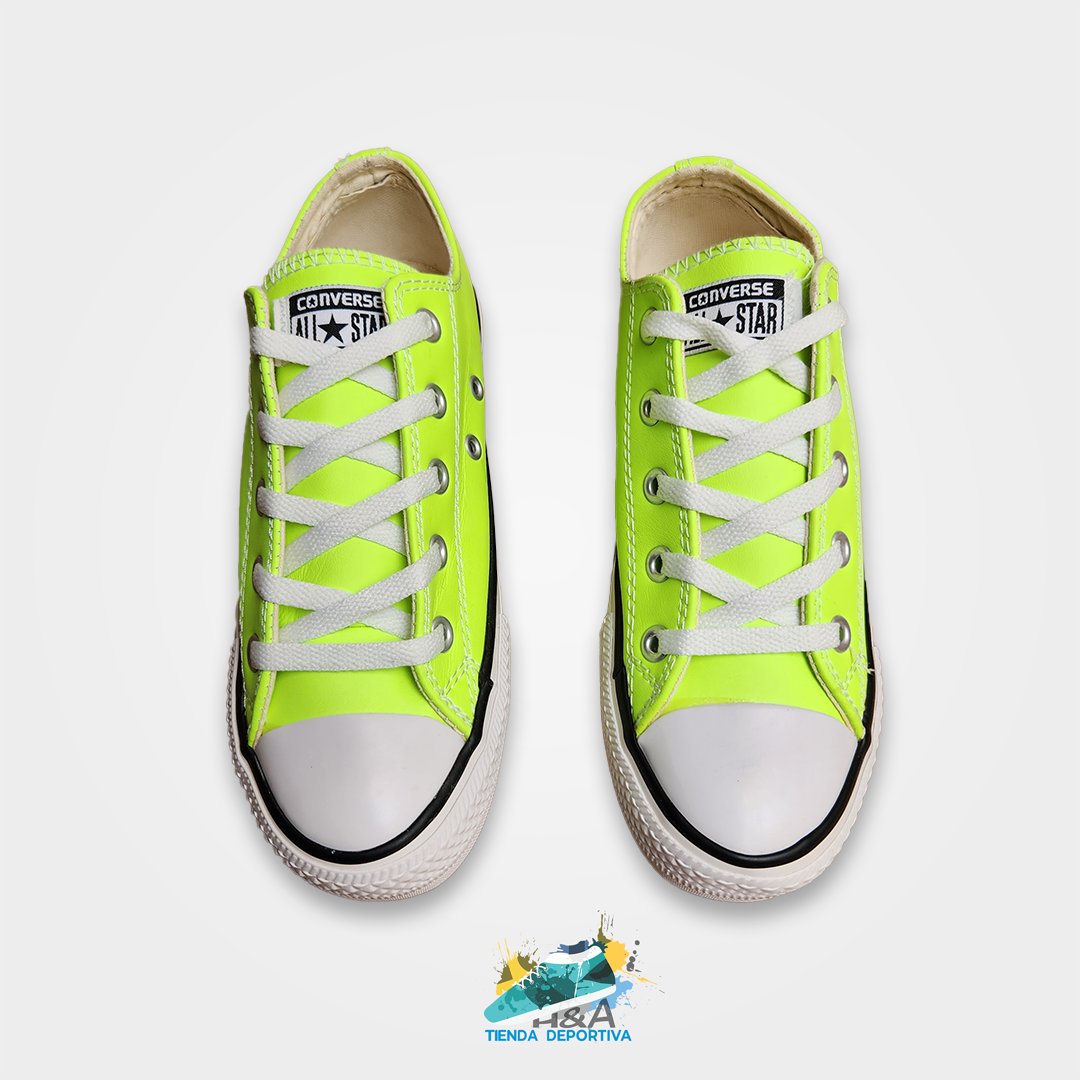 Converse Chuck Taylor Cuero Verde Limon