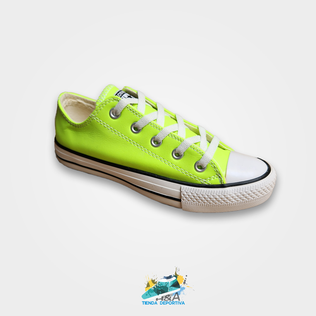 Converse Chuck Taylor Cuero Verde Limon