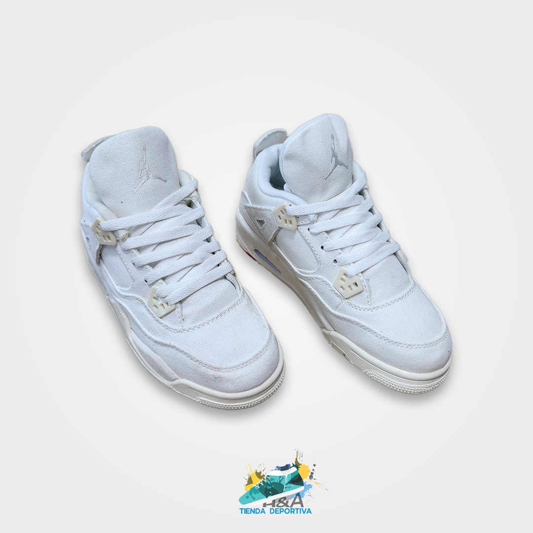 Air jordan retro 4 Blancos