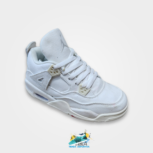 Air jordan retro 4 Blancos