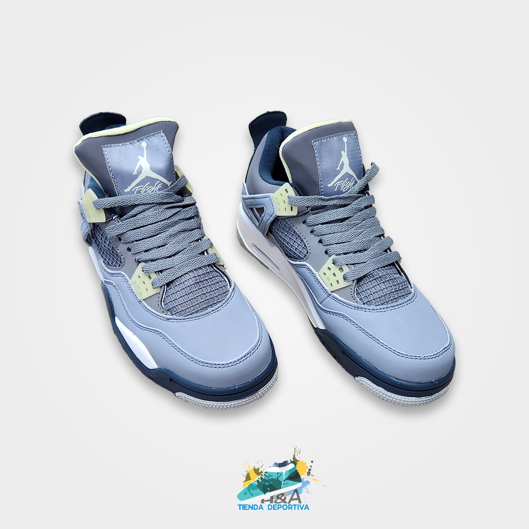 Air jordan retro 4 Gris & Neon