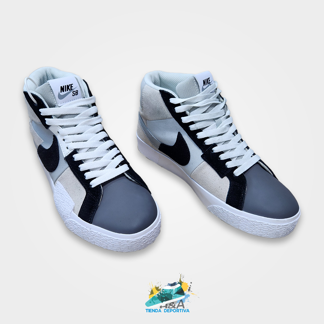 Nike Blazer Mid Mosaic White & Grey