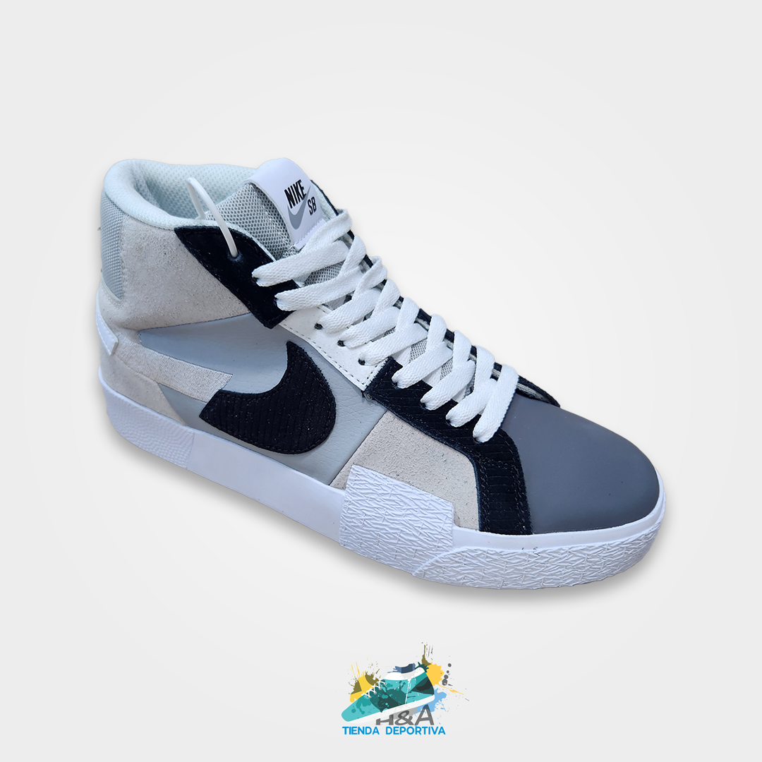 Nike Blazer Mid Mosaic White & Grey