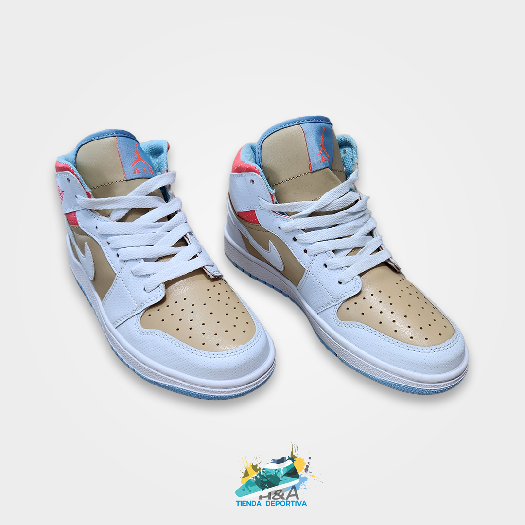 Air Jordan 1 Mid Sesame Beige