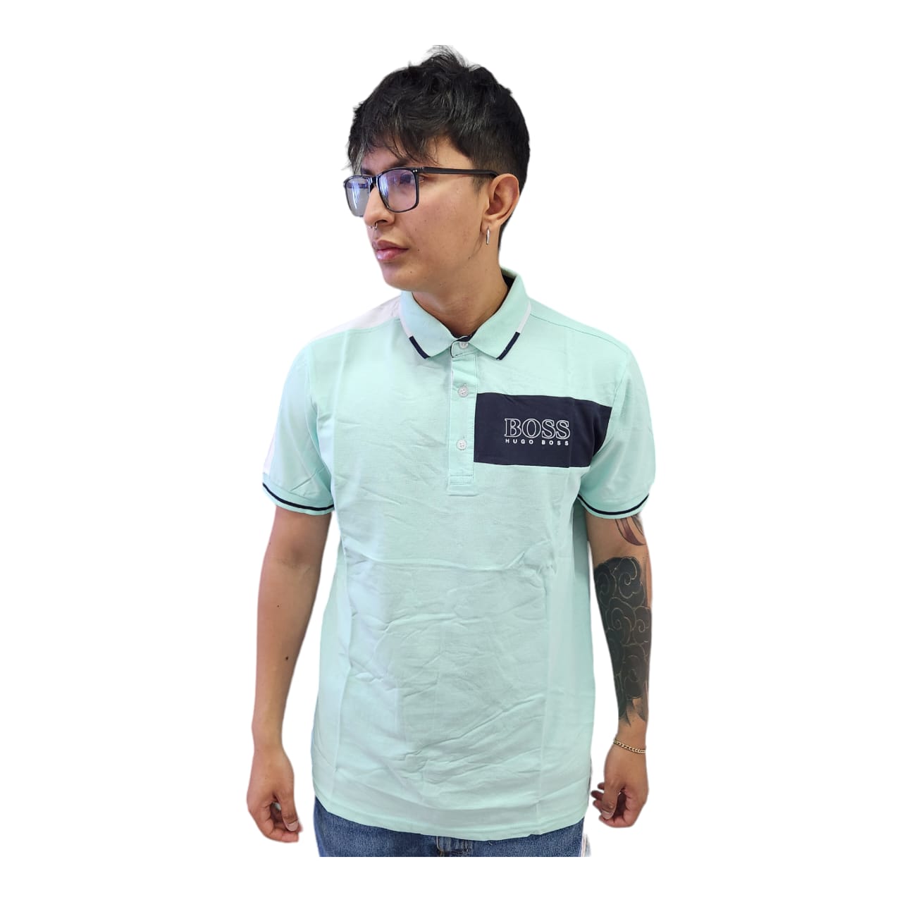 Camiseta Polo Hugo Boss Verde Menta